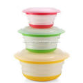 Plastic shrinkage bowl with lid